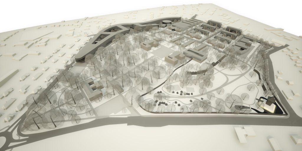 Urbanistická štúdia Areál Kasární pod Zoborom v Nitre