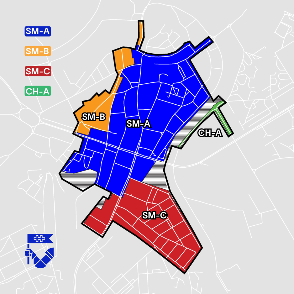 mapa parkovacích zón