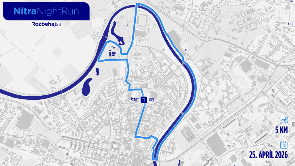 mapka nočného behu