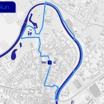 mapka nočného behu