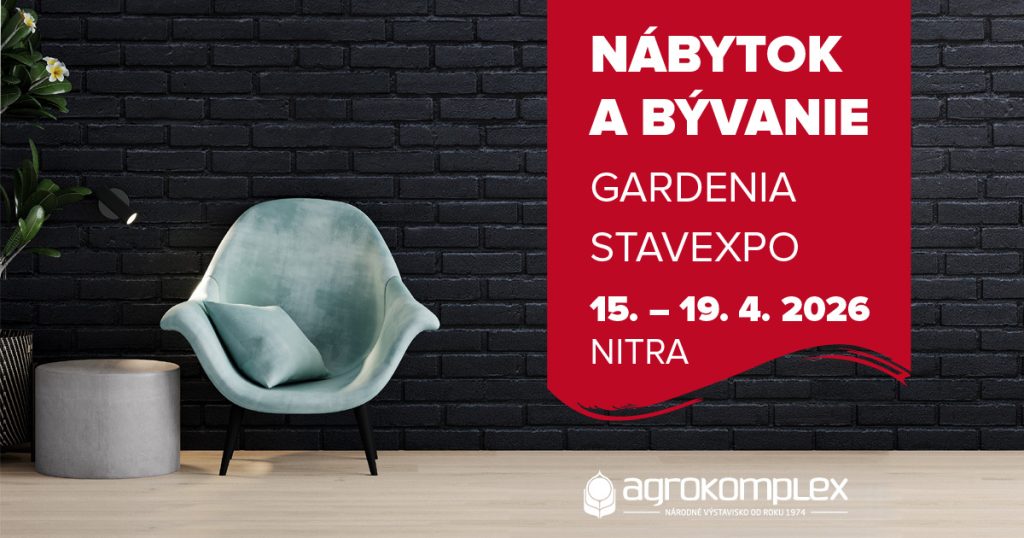 plagát l výstavám nábytok a bývanie a gardenia